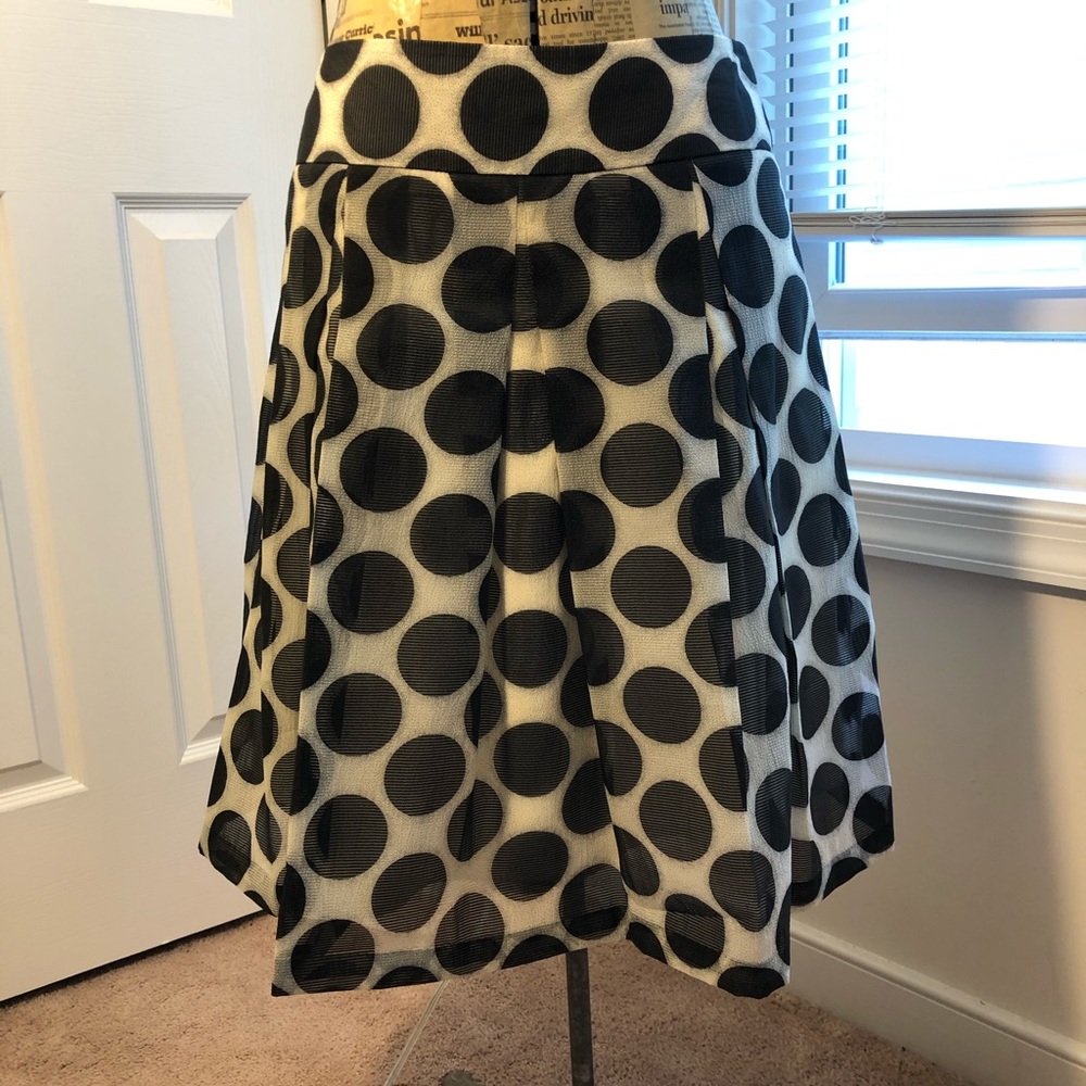 The Limited Polka Dot A-line skirt size M